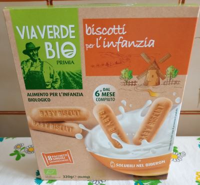 Biscotti per l'infanzia Via Verde Bio