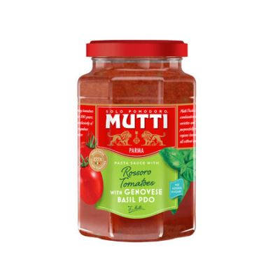 Sugo pomodoro rossoro e basilico genovese DOP