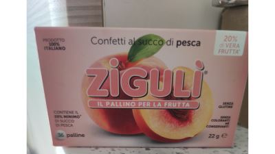 Caramelle al succo di frutta alla pesca