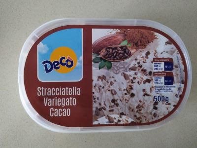 Gelato -Stracciatella Variegato al cacao