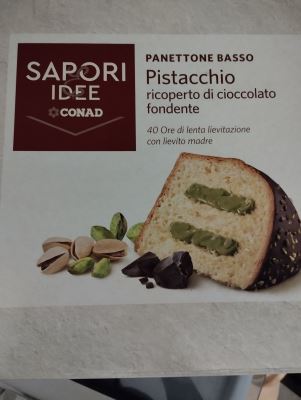 Panettone basso. Pistacchio