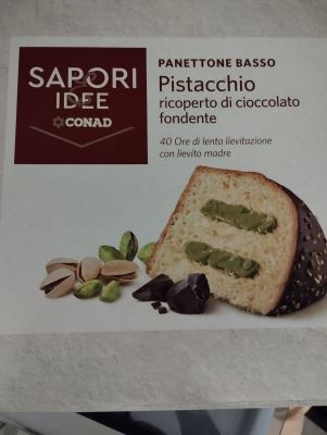 Panettone basso. Pistacchio