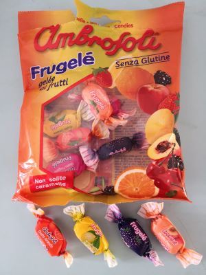 CARAMELLE GELEE AI FRUTTI, FRUGELE' 