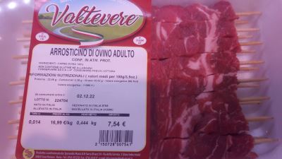 Arrosticini di ovino adulto