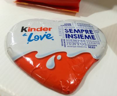 Kinder & Love cuore di cioccolato