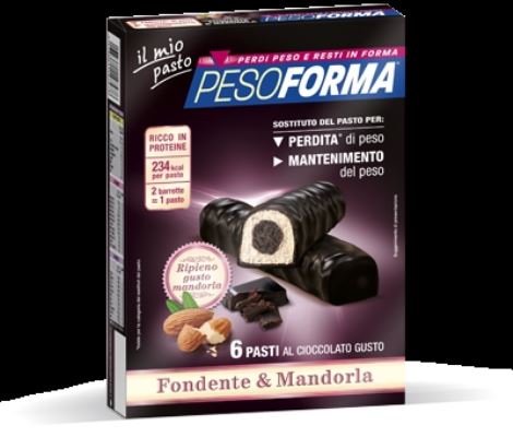 6 pasti al cioccolato gusto fondente & mandorla