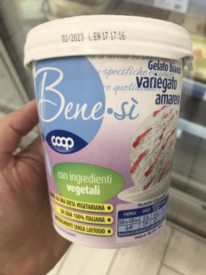 BENE.SÌ gelato variegato amarena 