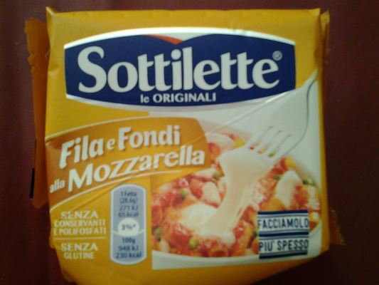 Sottilette fila e fondi alla Mozzarella  