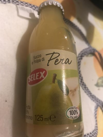 Succo e polpa alla pera