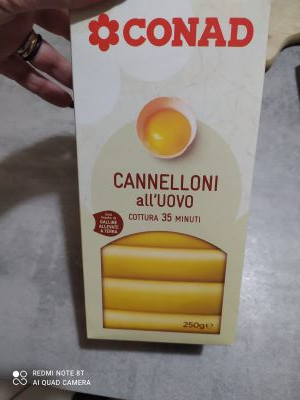 Cannelloni all'uovo 