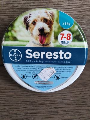 Collare seresto per cani sotto gli 8 chili