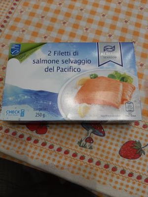 2 filetti di salmone selvaggio del pacifico surgelati 