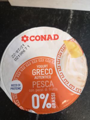 Yogurt greco alla pesca