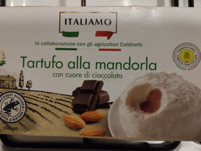 Gelato tartufo alla mandorla 