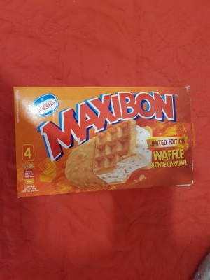 Maxibon waffle blonde caramel