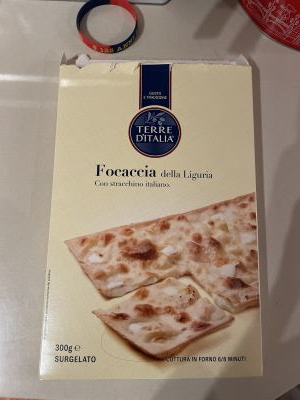 Focaccia della Liguria al formaggio 