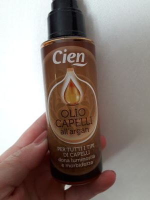 Olio per capelli all'argan