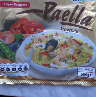 Paella surgelata