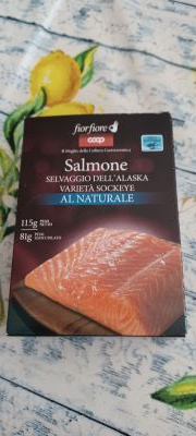 Salmone selvaggio al naturale