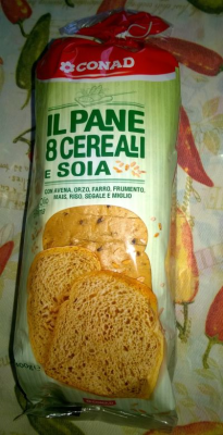 Il pane agli 8 cereali e soia