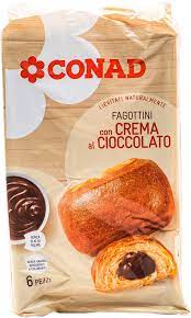 Fagottini con crema al cioccolato 