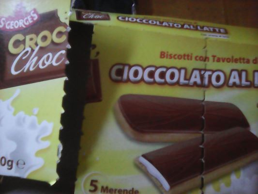 St Georges crocchoc biscotto con tavoletta cioccolato al latte