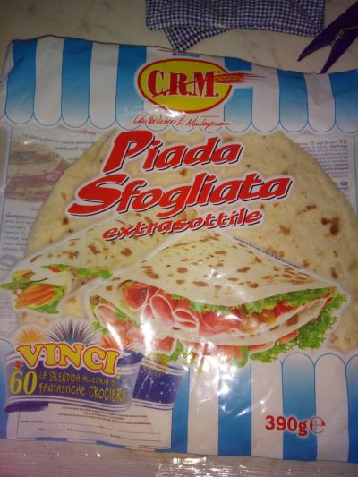Piada sfogliata sottile