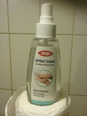 Spray mani igienizzante