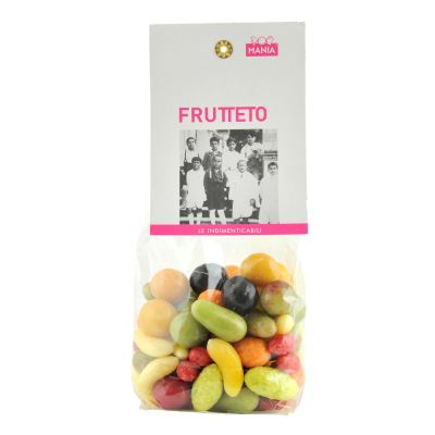 Caramelle colorate al gusto  e forma di frutta