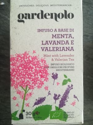 Infuso a base di menta, lavanda e valeriana