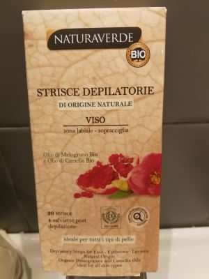 Strisce depilatorie Viso di origine naturale