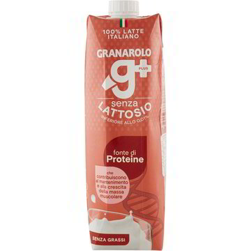 Latte G+ senza lattosio, fonte di proteine 