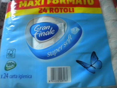 Carta igienica 'Gran Finale' maxi formato 24 rotoli 