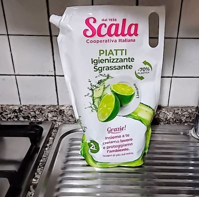 Scala piatti igienizzante sgrassante