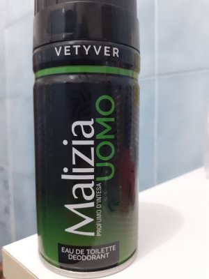 Deodorante Malizia uomo vetyver