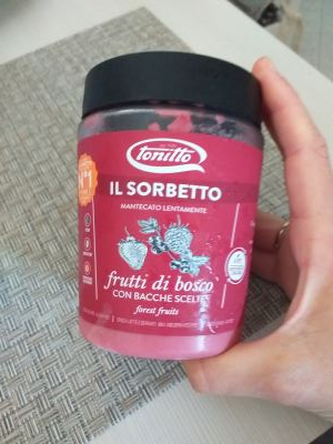 Sorbetto ai frutti di bosco