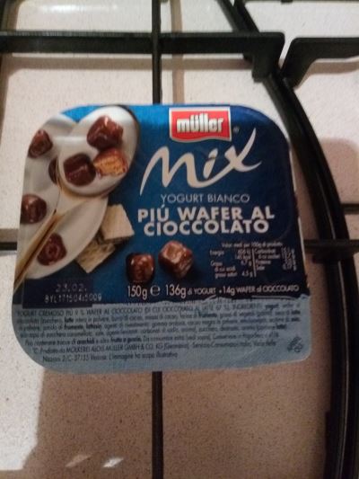 Muller mix  Bianco +wafer al cioccolato