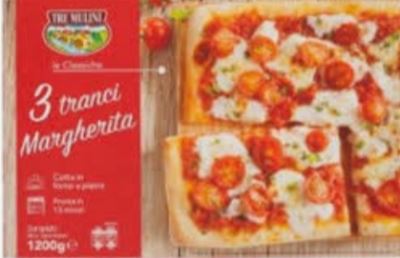 3 tranci di pizza margherita