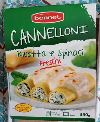 Cannelloni freschi ricotta e spinaci 