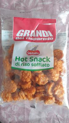 Hot snack di riso soffiato