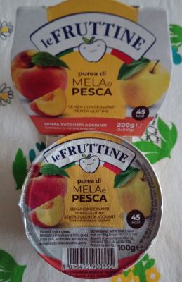 Mousse mela e pesca Le Fruttine