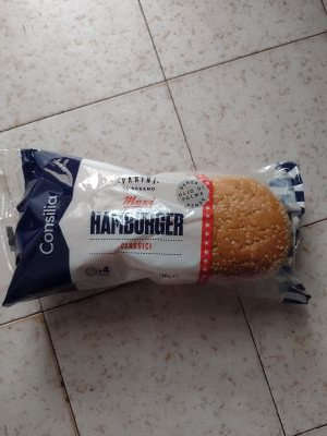 Maxi burger panini al sesamo 