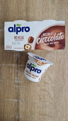 Dessert alpro nocciola e cioccolato