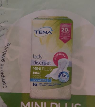 Tena lady discreet mini plus wings