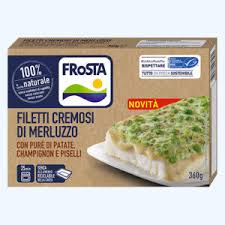 Filetti di merluzzo gratinati con patate ,champinion e piselli