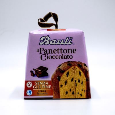 Panettone al cioccolato senza glutine e lattosio