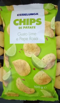 Chips di patate gusto lime e pepe rosa 