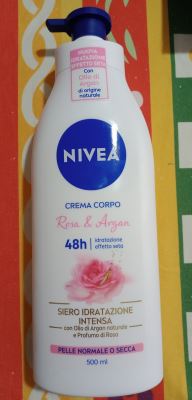 Crema Corpo Rosa & Argan Pelle Normale o Secca