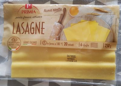Pasta fresca per lasagne Primia