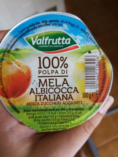 100%polpa di mela e albicocca 